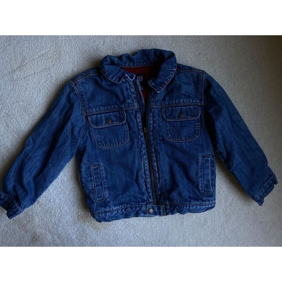 Baby Gap zip up denim jacket sweater lining 5 years - Picture 3 of 4